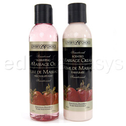 Sensual bath, Sensual Kit - Scented massage combo (Strawberry)