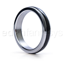 Cock ring, Penis ring - Black band stainless steel cock ring (2")