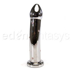 Steel dildo Jeweled G spot dildo royal Pink