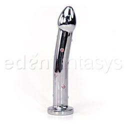 Steel dildo Jeweled G spot dildo Pink