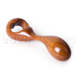 Dildo - Fling ergonomic two finger (Caramel)