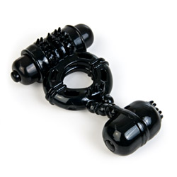 Cock ring, Penis ring - The Macho Stallions double ring (Black)