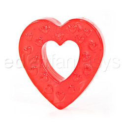 Penis ring - Heart on luv ring (Red)