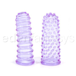 Finger Vibrator - Jelly finger stim - purple