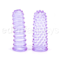 Finger Vibrator Jelly finger stim purple