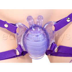 Strap-on vibrator - Waterproof remote control venus butterfly