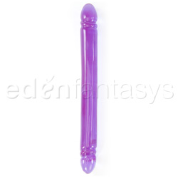 Double Dildo Reflective gel smooth double dong 18
