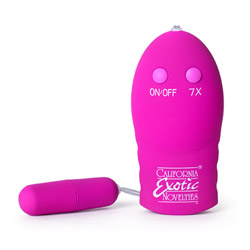 Bullet vibrator - Power play 7 function slimline bullet (Pink)