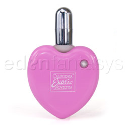 Bullet Vibrator - Retractable heart massager (Pink)