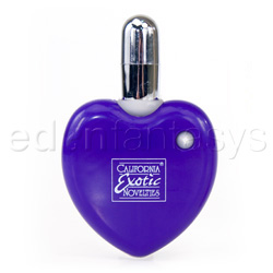 Bullet Vibrator - Retractable heart massager (Purple)