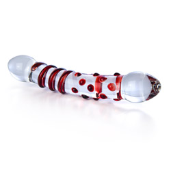 Double Dildo Bumpy spiral double dong