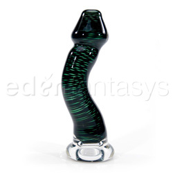 Glass dildo Glass G Spot Shaft Caterpillar shaft Green