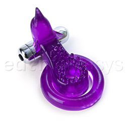 Cock And Balls Device Dolphin cock ring Purple