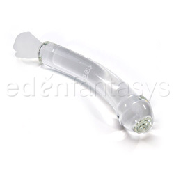 Crystal rose curved G-spot dildo