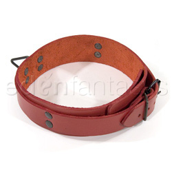 Bdsm collar - Lined collar (Red)