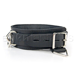 Bdsm collar - Locking collar with mini bondage rings