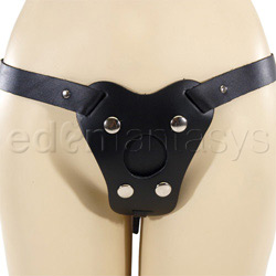Fleece lined dildo harness