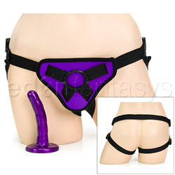 Beginners waterproof harness and dildo set