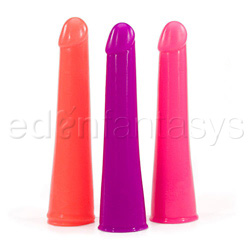 Vibrating silicone neon probe (orange) - Traditional vibrator