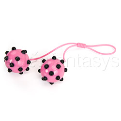 Vaginal exerciser, Vaginal ball - Joanna Angel's spiked duotone balls (Pink)