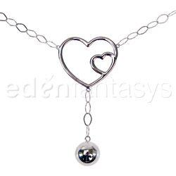 Double hearts belly chain