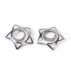 Silver star nipple shields