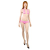 Bra And Gartered Panty Set - Sweethearts bikini halter and garter (M)