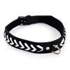 Bdsm collar - Herringbone collar (White)