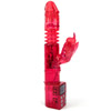 Multi-speed and multi-function rabbit vibrator with thrusting and rotating shaft.