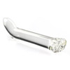 Curved glass dildo in the form of an actual forearm from elbow to knuckles with a smooth rounded fist shaped head