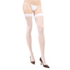 Sheer white thigh highs