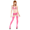 Pink lace bra set
