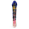 Blue head caterpillar lattachino inside out glass dildo wand