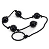 Onyx love beads