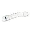 Ribbed glass g-spot sex toy
