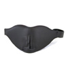 Leather blindfold with soft fabric lining