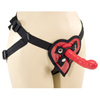 Heart harness and silicone dong set
