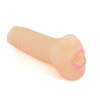 Seven inch beige masturbation sleeve with lips. Seven inch beige masturbation sleeve with lips.