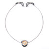 Silver pearl nipple chain