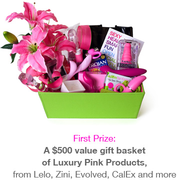 A $500 value gift basket of Luxury Pink Products