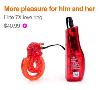 More pleasure for him and her - Elite 7X love ring - $40.99