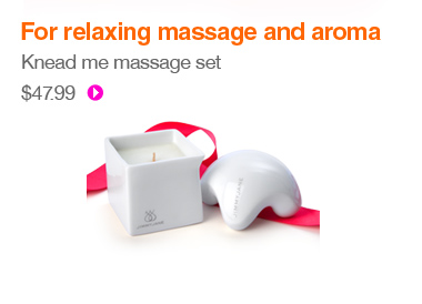 For relaxing massage and aroma - Knead me massage set- $47.99