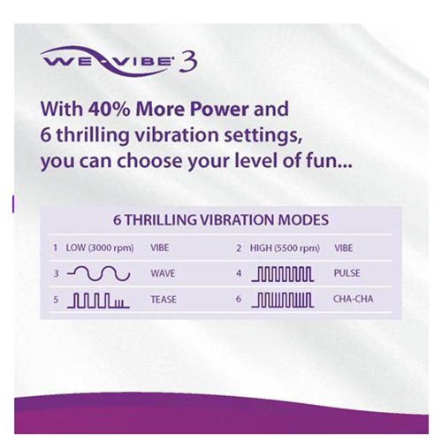 We-Vibe 3 Vibration Patterns