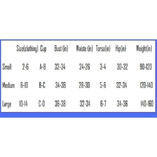 my sizing chart