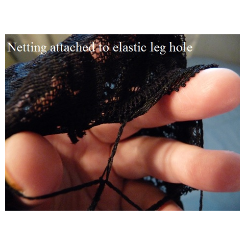 Attached netting to leg hole