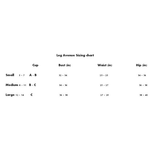 LEG AVE SIZING CHART