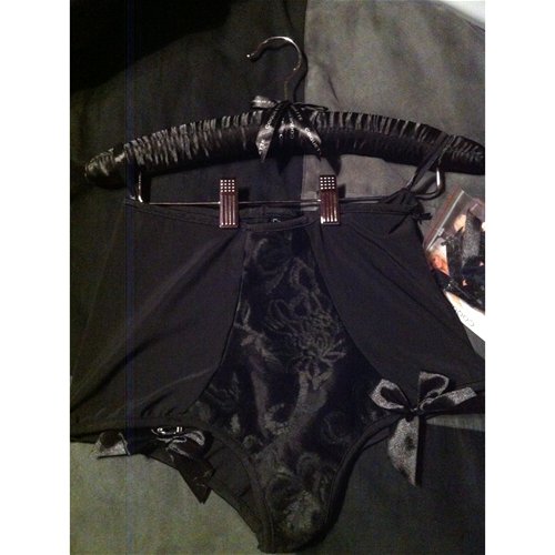 Coquette High Rise Panty on Satin Hanger