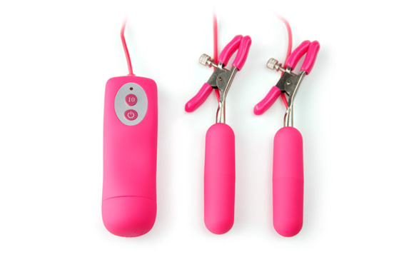 Sweet vibrating nipple clamps